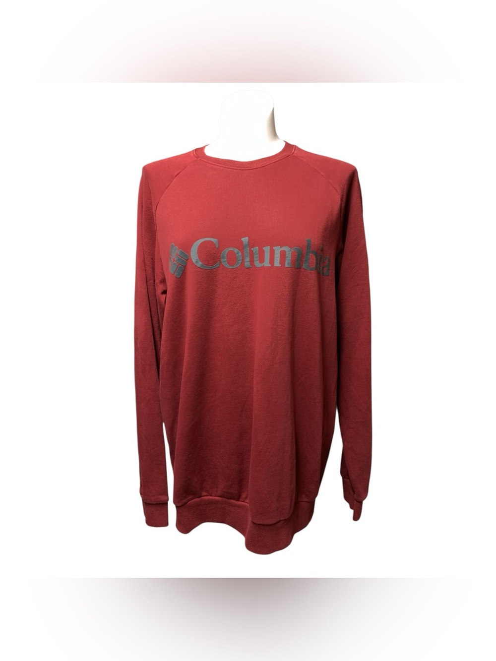 Columbia Brick Red Logo Crewneck Sweatshirt Size M